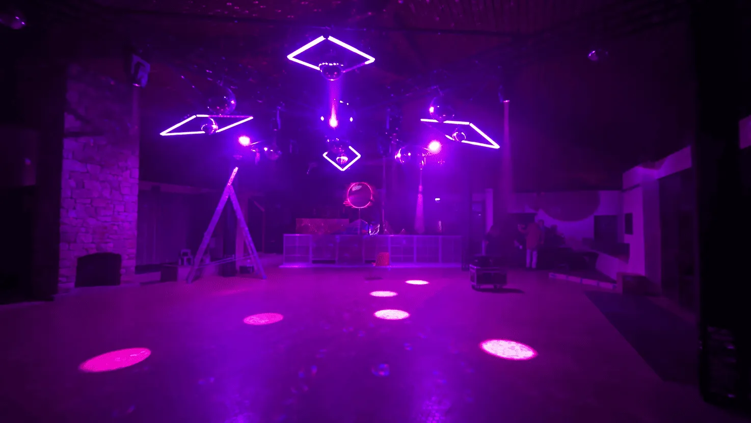 Régie lumière sur une soirée privée en Auvergne